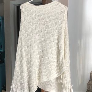 Fringe Pancho with sequins